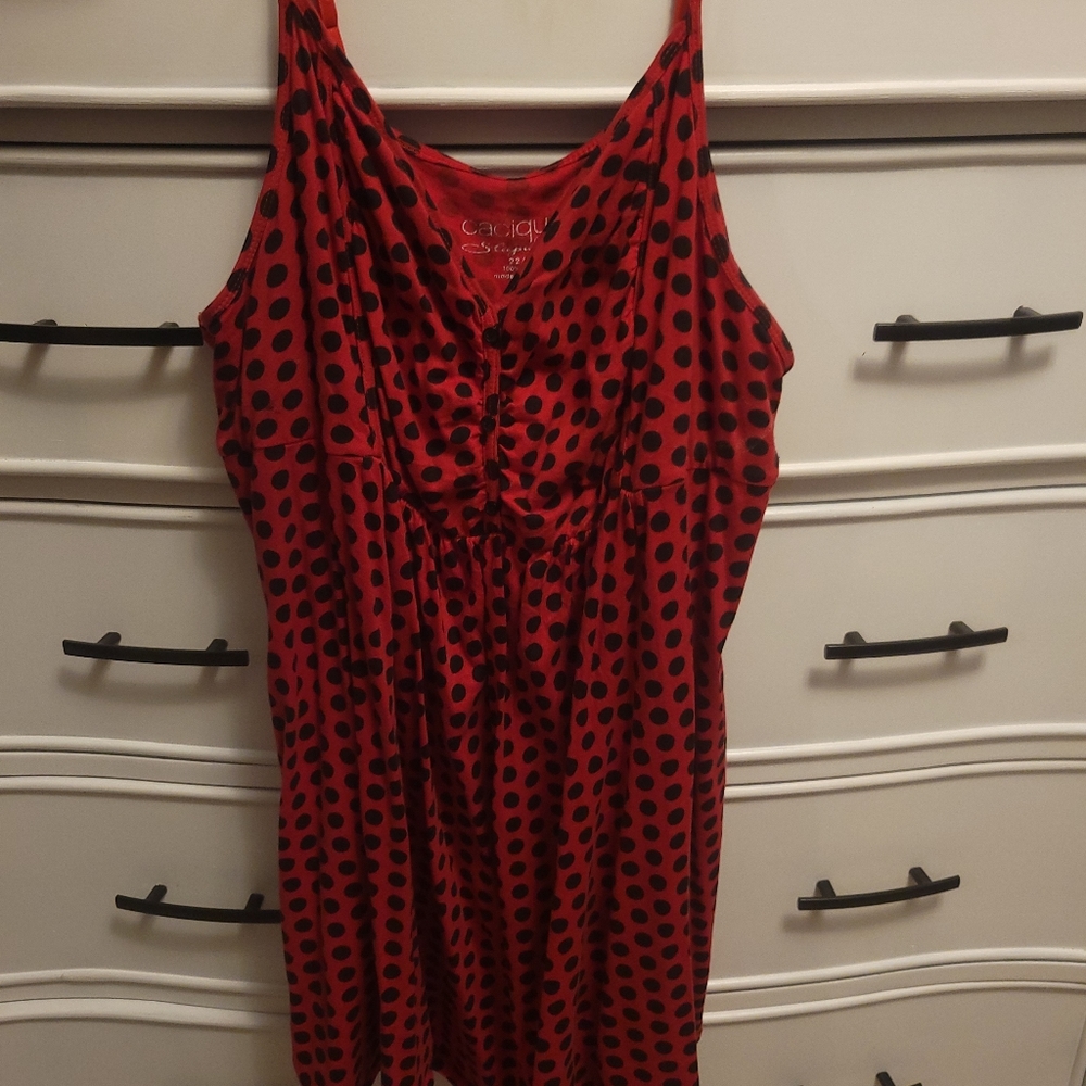 Cacique polka dot top